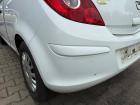 Opel Corsa D original Stoßstange Stoßfänger hinten Z474 Casablancaweiss BJ10