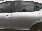 Seat Leon 1P original Tür hinten links LS7Y Lunasilber Rohbau Bj.2005