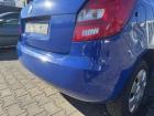 Skoda Fabia 2 5J original Stoßstange Stossfänger hinten LF5K Dynamic Blue Fließheck Bj.2009