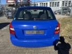 Skoda Fabia 2 5J original Stoßstange Stossfänger hinten LF5K Dynamic Blue Fließheck Bj.2009