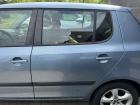 Skoda Fabia 2 original Tür hinten links 9154 Satin Grey Fließheck Rohbau Bj.2009