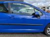 Peugeot 207 original Tür rechts EGJ Blau Santorin Rohbau BJ07