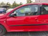 Peugeot 206+ original Tür vorn links KKN Rot Aden 3 Türer Rohbau BJ11